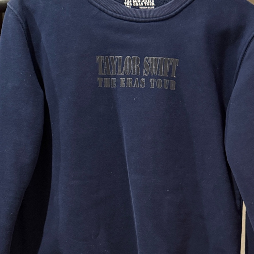 Taylor Swift Navy Blue Women's Crewneck Sweatshirt